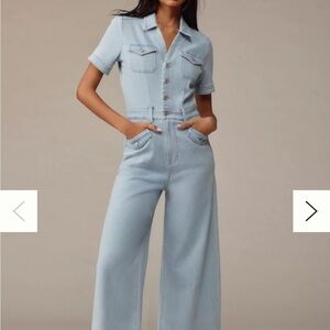PAIGE Light Blue Harper jumpsuit